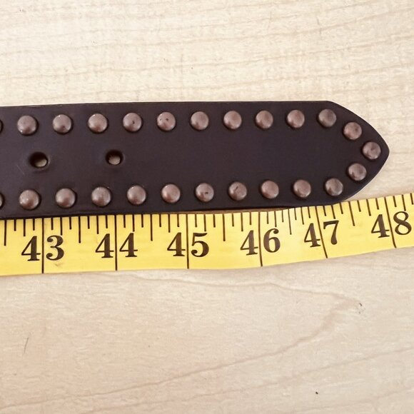 ARIAT Women's Serape Center Copper Stud Edge Western Leather Belt Size XL NWT - Picture 12 of 16